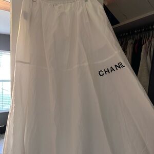 CHANEL Classic White Maxi Skirt